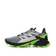Chaussures de Trail Gris/Vertes Homme Salomon Supercross 4 pas cher