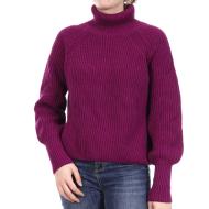 Pull Violet Femme Superdry Amy Ribbed pas cher