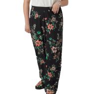 Pantalon Noir à fleurs Femme Vero Moda Curve Easy Hw Wide