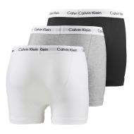X3 Boxers Noir/Blanc/Gris Homme Calvin Klein Jeans Trunk 3p vue 2