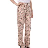 Pantalon Ample Blanc Imprimé Floral Femme Vero Moda Easy