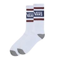 X1 Paire de Chaussettes Blanches/Bordeaux Homme Vans Bitter Chocol pas cher