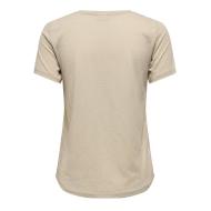 T-Shirt Beige Femme JDY 15322343 vue 2