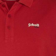 Polo Rouge Homme Schott S0022 vue 3