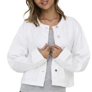 Veste en Jean Blanc Femme Only Palma