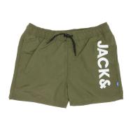 Short de bain kaki garçon Jack & Jones Staruba pas cher