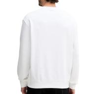 Sweat Blanc Homme Calvin Klein Jeans Badge Terry vue 2
