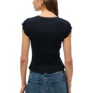 T-Shirt Noir Femme Superdry Essential Square vue 2