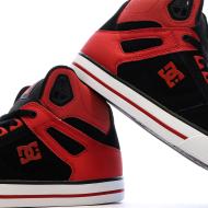 Zapatillas deportivas negras/rojas para hombre DC Shoes Pure ver 7