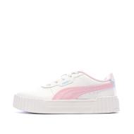 Zapatillas blancas/rosas para niña Puma Carina 3.0 Jellyy barato