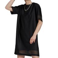 Robe T-shirt Noir Femme Adidas Dress pas cher