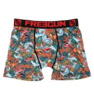 Boxer Noir/Rouge à Imprimés Homme Freegun Sur pas cher