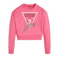 Sweat Rose fuchsia Fille Guess Logo icon