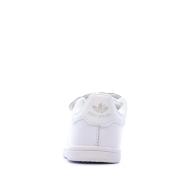 Basket Blanche Fille Adidas STAN SMITH CF I vue 3