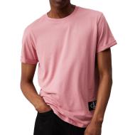 T-shirt Rose Homme Calvin Klein Jeans Badge Turn Up