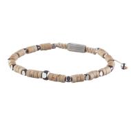 Bracelet Beige/Acier Homme Geographical Norway 315018