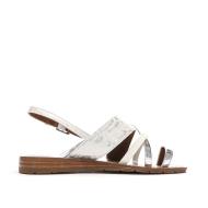Sandales Blanc/Argent Femme Chattawak SAM vue 2