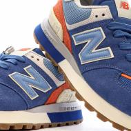 Baskets Bleu/Orange Homme New Balance 574 vue 7