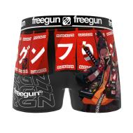 Boxer Noir/Rouge Homme Freegun FGPA97 vue 2
