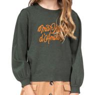Pull Vert Fille Deeluxe Viviane