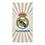Real Madrid Serviette de Plage Beige/Blanc 140 x 70 cm pas cher