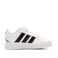 Baskets Blanche/Noir Fille Adidas Grand Court 3.0 Girls vue 2