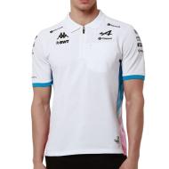 Polo Blanc/Turquoise Homme Kappa Adram pas cher