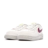 Baskets Blanche/Bordeaux Fille Nike Force 1 Crater Classic vue 6