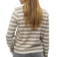 Pull Rayure Beige/Écru Femme Vero Moda Fantastic Button vue 2