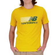 T-shirt Jaune Homme New Balance Core pas cher