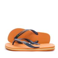 Tongs Orange Mixte HavaianasBrasil Logo