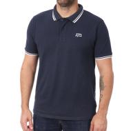 Polo Marine/Blanc Homme Lee Cooper Opan pas cher