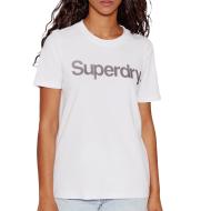 T-shirt Blanc Femme Superdry CL Tee