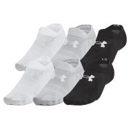 Lot de 3 Paires de Chaussettes Noir/Gris/Blanc Mixte Under Armour Unisex pas cher