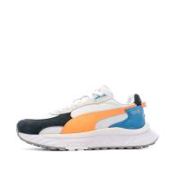 Basket Blanche Garçon Puma Wild Rider pas cher