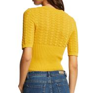 Top en Maille Jaune Femme Morgan Sting vue 2