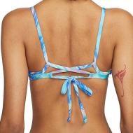 Haut de maillot de bain Bleu Femme Nike Lace Up vue 2