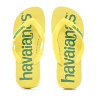 Tongs Jaune Mixte Havaianas Top Logomania Awlab vue 3