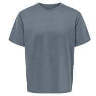 T-shirt Gris Bleu Homme Only & Sons Chinois