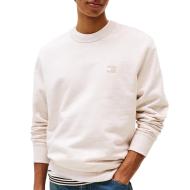 Sweat Beige Homme Tommy Hilfiger Badge Crew