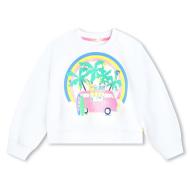 Sweat Blanc Fille Billieblush U20099 pas cher