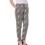 Pantalon Blanc/Noir Imprimé Femme Vero Moda Easy