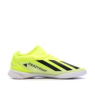 Chaussures de football Jaune Fluo Garçon Adidas X Crazyfast League vue 2