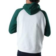 Sweat à capuche Blanc/Vert Homme Deeluxe Nether vue 2