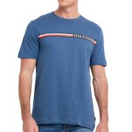 T-shirt Bleu Homme Tommy Hilfiger Chest