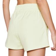 Short Jogging Jaune Femme Adidas 3 Stripes vue 2