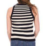 An'ge Julia Camiseta de tirantes para mujer, crudo/azul marino ver 2