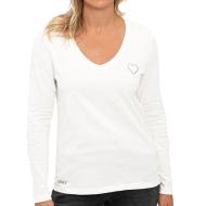 T-shirt manches longues Blanc Femme Only Faye