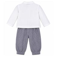 Ensemble Blanc/Gris Bébé Bébé P'tit Mome Paolo vue 2