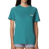 T-shirt Bleu Femme Superdry Classic